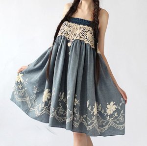 Embroidered Prom Lace Dress