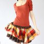 plaid short skirt for girls