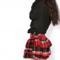 women's sweater hoodie tunic top in winter (Black/Camel)