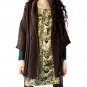 Ruffle wool cardigan coat in fall/winter