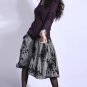 wool sweater tunic top in purple