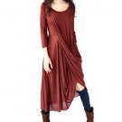 wine red Wedding Dress