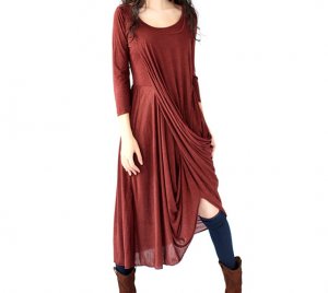 wine red Wedding Dress