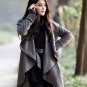 wool coat/cardigan overcoat in grey