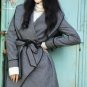 wool coat/cardigan overcoat in grey