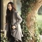 wool coat/cardigan overcoat in grey