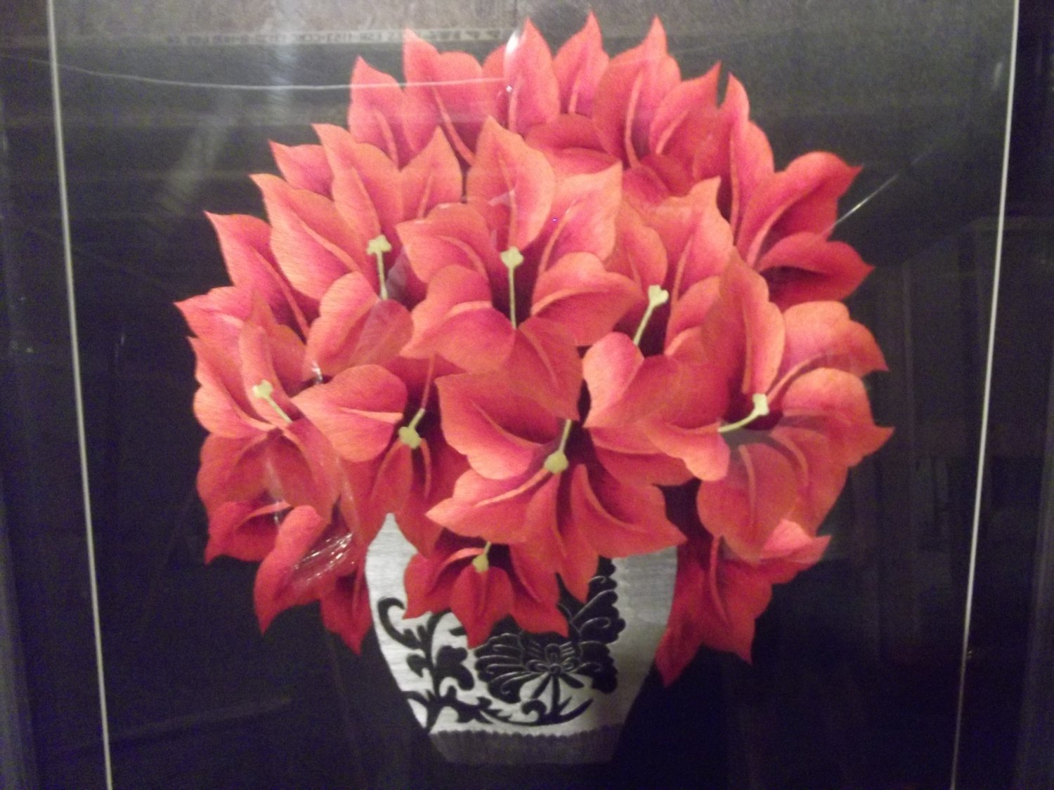 Poinsettia Flowers in vase