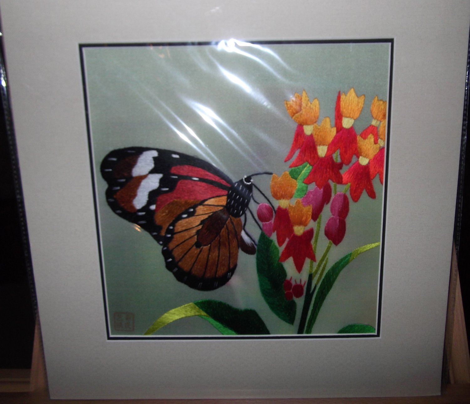 Butterfly with multiple flowers