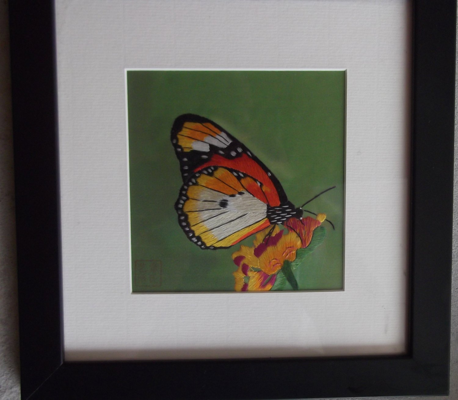 An Orange and White Butterfly