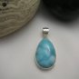 pendant Larimar Tear in silver