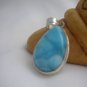 pendant Larimar Tear in silver