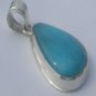authentic blue larimar pendant in silver 925