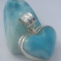 Heart larimar pendant sterling silver