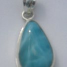 Droptear larimar pendant sterling silver 925.