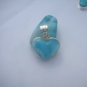 Heart larimar pendant sterling silver
