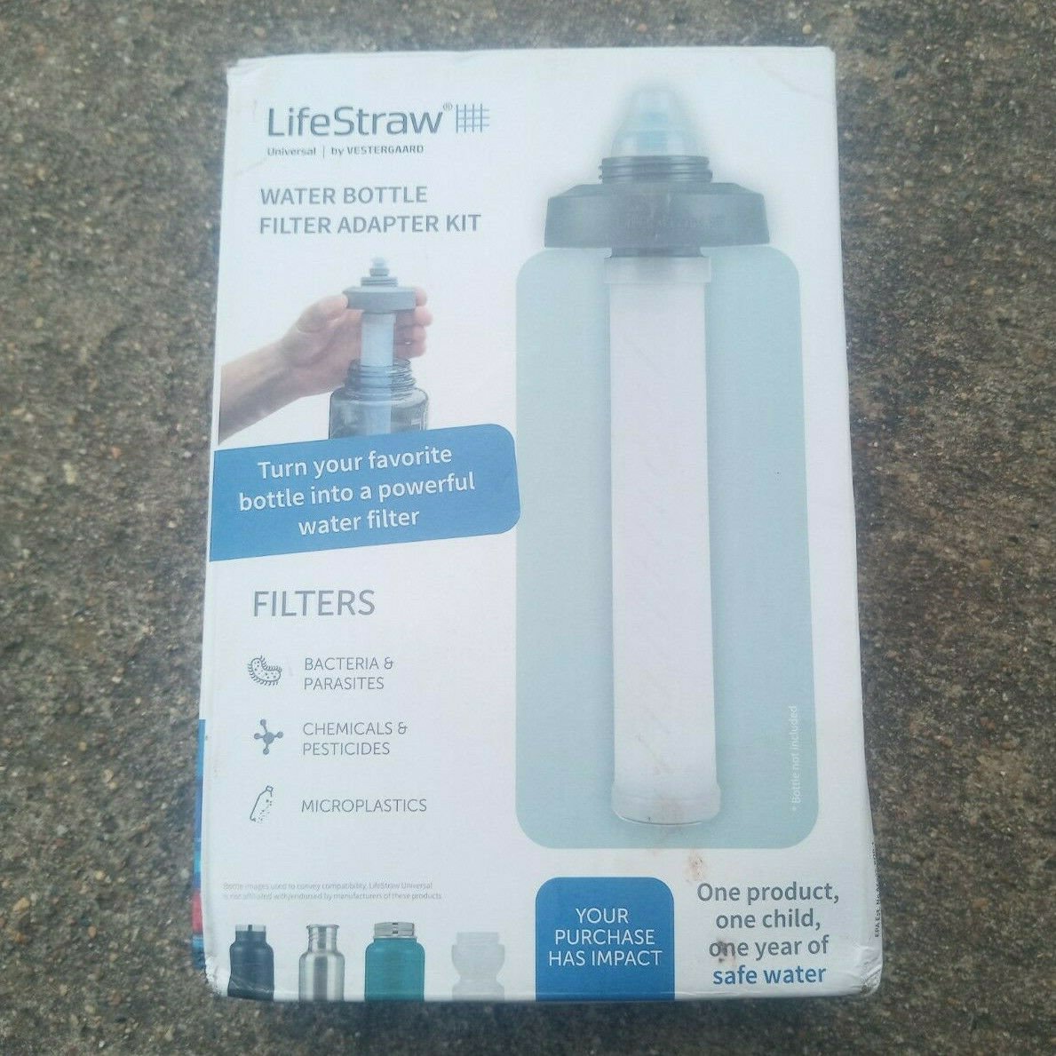 LifeStraw Universal Water Filter Bottle Adapter Kit Fits Select Bottles Camping