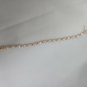 925 Sterling Silver Vermeil Clear Stone CZ? Topaz? Tennis Bracelet Vintage