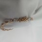 925 Sterling Silver Vermeil Clear Stone CZ? Topaz? Tennis Bracelet Vintage
