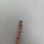 925 Sterling Silver Vermeil Clear Stone CZ? Topaz? Tennis Bracelet Vintage