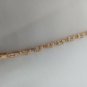 925 Sterling Silver Vermeil Clear Stone CZ? Topaz? Tennis Bracelet Vintage