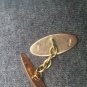 Victorian 9K 9ct Rose Gold Hand Etched Carved Design Cufflinks JA&S 5.39gr Vtg