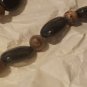 OOAK Jasper Carved Butterfly Stone Necklace 925 Sterling Silver Clasp Handmade