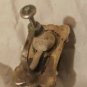 Vintage Mexico Sterling Onyx? Earrings Screw-Back Marked Silver 20s-40s