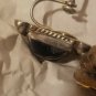Vintage Mexico Sterling Onyx? Earrings Screw-Back Marked Silver 20s-40s
