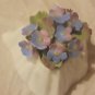 Vtg Aynsley Fine Bone China Hand Modelled Forget Me Not Flowers England Floral