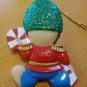 Christmas Teddy Bear Jeremy Ornament 3" Plastic Soldier Fully Molded NLD 1998