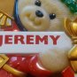 Christmas Teddy Bear Jeremy Ornament 3" Plastic Soldier Fully Molded NLD 1998