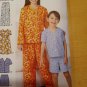 Simplicity 1575 Sewing Pattern Girls Boys Pajamas Child Kids Teen Uncut 7-14 New
