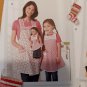Simplicity 1936 Pattern MOM DAUGHTER 18&acirc;�� AMERICAN GIRL APRONS STOCKINGS Sz S-L