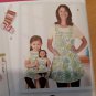 Simplicity 1936 Pattern MOM DAUGHTER 18&acirc;�� AMERICAN GIRL APRONS STOCKINGS Sz S-L