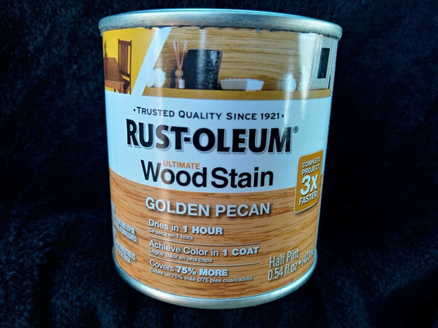Rust-Oleum 8 Oz ULTIMATE STAIN Golden Pecan 1 COAT APPLICATION 344726 One Hour