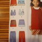 1568 SIMPLICITY sewing pattern Girls Dress Vest Skirt Pants Toddler Sz 3-8 Uncut