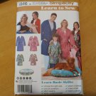 Simplicity 1946 Adult Child Unisex Robes Pet Bed Sewing Pattern XS-XL Learn Sew