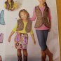 Simplicity 1786 Girl Vest Child Skirt Sz 7 8 10 12 14 Learn-to-Sew Pattern Uncut