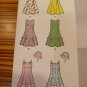 Simplicity Pattern 1456 CHILDS DRESS BODICE SUMMER EMPIRE HAT A-LINE Sz 3-4-5-6