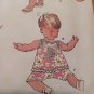 SIMPLICITY 1813 Vintage Baby Retro Style Sewing Pattern Pant Top Romper Sz XXS-L
