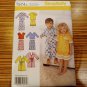 Simplicity Pattern 1574 CHILDS Pajamas Bath Robe Girls Boys Toddler Sz 6m 1 2 3