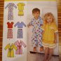 Simplicity Pattern 1574 CHILDS Pajamas Bath Robe Girls Boys Toddler Sz 6m 1 2 3