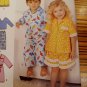 Simplicity Pattern 1574 CHILDS Pajamas Bath Robe Girls Boys Toddler Sz 6m 1 2 3