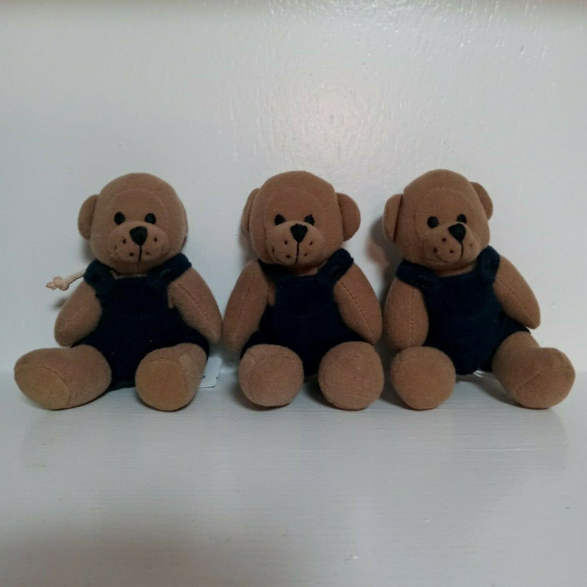 Graco Plush Teddy Bear Set 4â Soft Stuffed Baby Toy w/ Attachment String Mobile