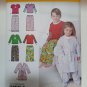 Simplicity Pattern 1573 CHILDS Pajamas Bath Robe Girls Boys Toddler Sz 6m 1 2 3