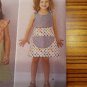 Simplicity Pattern 1379 Girls Summer Dress 18" Doll Twin Size 3-8 Modkid Studio