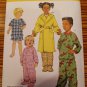 1572 SIMPLICITY sewing pattern BABY TODDLER SLEEPWEAR ROBE SZ1/2-2 pajamas uncut
