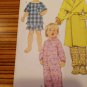 1572 SIMPLICITY sewing pattern BABY TODDLER SLEEPWEAR ROBE SZ1/2-2 pajamas uncut