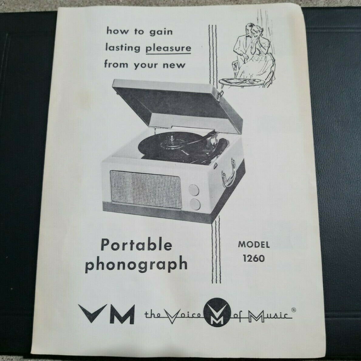 Photocopy Voice of Music Model 1260 Manual VM Instructions 9897-2 Record Player