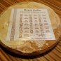 Mayan Zodiac Astrological Calendar Burnt Clay Plaque by Renato Dorfman 4.5" Vtg